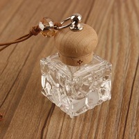 Flacons diffuseurs de parfum pour voiture en verre dépoli, vides, anti-fuite, avec bouchon à vis, 8ml 10ml, personnalisables avec logo, pour emballage en boîte