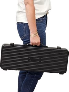 Estuche para <span class=keywords><strong>Fichas</strong></span> <span class=keywords><strong>de</strong></span> Póker <span class=keywords><strong>de</strong></span> 43 mm <span class=keywords><strong>de</strong></span> Diámetro (Capacidad para 500 <span class=keywords><strong>Fichas</strong></span>), Maletín Negro Resistente - Product Image 6