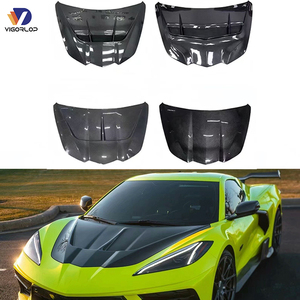 Chất Lượng Cao Thương Hiệu Mới Ban Đầu Thay Thế Động Cơ Mui Xe Ướt Carbon Sợi Carbon Mui Xe Cho Chevrolet Corvette C8 - Product Image 1
