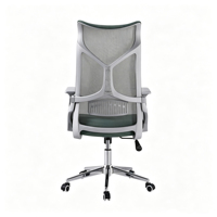 Chaise de direction réglable à dossier haut, chaise de bureau ergonomique moderne avec structure en aluminium, et chaise de bureau en maille avec repose-pieds