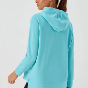 Sudadera con Capucha Personalizada de Alta Calidad para Mujer, Ligera, Forrada, de Algodón y Felpa, Transpirable, Suave, para Invierno, MOQ Bajo - Product Image 2