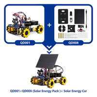 Kit de Iniciación para Arduino: Coche Robótico Solar Inteligente DIY con Programación ACECode en Python para Niños, Aprendizaje de Programación, ESP32, 4WD, Educación STEM
