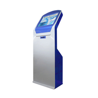 Sistem tiket pembayaran mandiri antiair Display LCD Terminal kios pemesanan layanan mandiri 21.5 inci