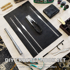 ชุดเข็มโครเชต์โลหะแบบพกพาคุณภาพสูง Yolecen ขนาด 2.0 มม. ทำจากอะลูมิเนียม พร้อมโลโก้แบบกำหนดเอง ดีไซน์เรียบง่ายทันสมัย - Product Image 2