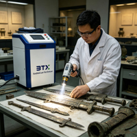 Nouvelle machine de nettoyage au laser à fibre pour l'élimination de la rouille sur le métal et l'aluminium, portable, haute sécurité, écologique et facile à utiliser