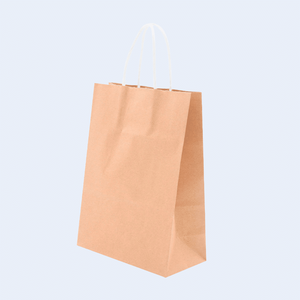 Sacchetto di Carta Kraft Medio 27*21*11cm Biodegradabile Personalizzabile per Esposizioni, Artigianato e Supermercati - Product Image 1