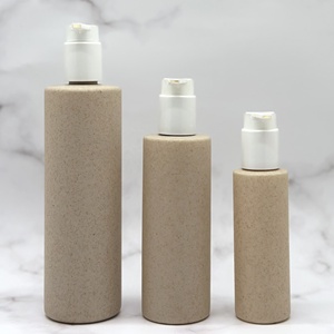 Bouteille pompe de lotion en plastique dégradable naturelle pot de <span class=keywords><strong>paille</strong></span> de blé pour l'emballage de sérum et de shampooing de soins de la peau pour les cosmétiques - Product Image 4