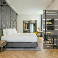Ensemble de mobilier d'hôtel de luxe 5 étoiles sur mesure pour projets hôteliers et d'appartements, mobilier de chambre et de salon