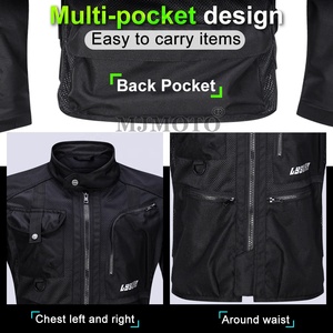 LYSCHY Veste <span class=keywords><strong>de</strong></span> moto d'été en maille Hommes Femmes Veste <span class=keywords><strong>de</strong></span> cyclisme Veste respirante Motocross Vêtements Body Armor CE2 Level <span class=keywords><strong>Protection</strong></span> - Product Image 6