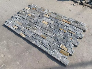 Random <strong>Wall</strong> <strong>Stone</strong> With Rusty Decor Natural Slate Z <strong>Type</strong> Grey Culture <strong>Stone</strong> for Exterior <strong>Wall</strong> Cladding Panel - Product Image 6