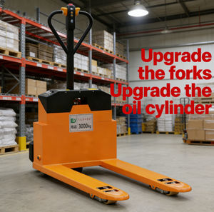 Transpaleteira Hidráulica Portátil Compacta 4x4 com Pneus Sólidos e Deslocador Lateral Hidráulico – Design que Economiza Espaço para Pequenos Armazéns - Product Image 1