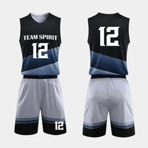 高品质升华篮球服穿升华定制最新篮球服设计