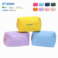 Sac cosmétique personnalisé avec logo, en toile, cadeau d'entreprise, promotionnel, GWP, sac de maquillage pour salon professionnel, vente en gros