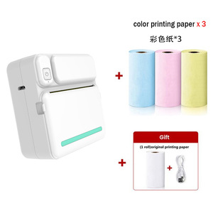 Mini Impresora Térmica Portátil de Plástico con para Notas de Estudio, Imágenes, Etiquetas DIY, Impresión de Códigos de Barras - en Existencia - Product Image 4