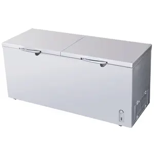 Wholesale Big Commercial Double Doors Deep Chest Freezer For Sale