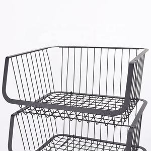 <span class=keywords><strong>4</strong></span> 계층 롤링 유틸리티 카트, 과일 및 야채 저장 카트, 야채 바구니 쓰레기통 주최자 - Product Image 5