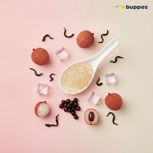 น้ำผลไม้ป๊อปบับเบิ้ลบูบับเบิ้ลรสผลไม้ลิ้นจี่ Popping Boba สำหรับชานม - Product Image 4