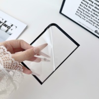 Coque de téléphone en silicone liquide pour iPhone Duo avec aimant intégré invisible et cadre avant en verre trempé intégré