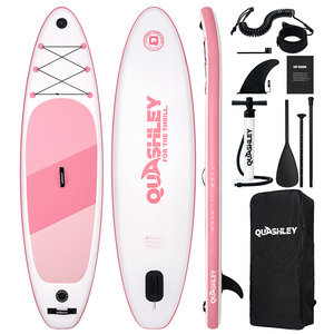 Entrepôt américain livraison gratuite planche de <span class=keywords><strong>paddle</strong></span> <span class=keywords><strong>gonflable</strong></span> planche de surf <span class=keywords><strong>rose</strong></span> Outdoor Traveler Paddleboarding - Product Image 1