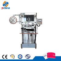 Machine d'étiquetage automatique de manchons rétractables personnalisés pour bouchons de barils d'eau de 5 gallons, pour usine d'eau minérale de source