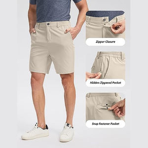 Logo personnalisé Hommes Kaki Graphi Imprimer Mode Spandex Polo Shorts Sport Marque Golf Shorts - Product Image 4