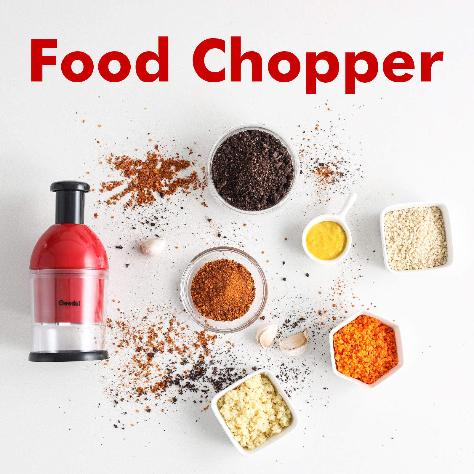 Kitchen Gadget Multifunctional Manual Food Hand Slap Chopper Garlic