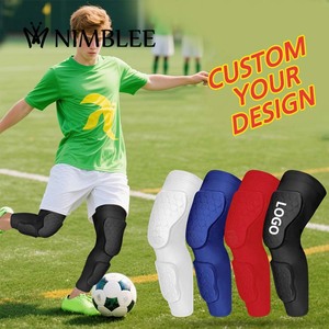 Protector de Codo Acolchado con Logotipo Personalizado <span class=keywords><strong>para</strong></span> Atletas Jóvenes y Adultos, Calcetines de Compresión <span class=keywords><strong>para</strong></span> Piernas de Fútbol de Alta Elasticidad <span class=keywords><strong>para</strong></span> Entrenamiento - Product Image 1