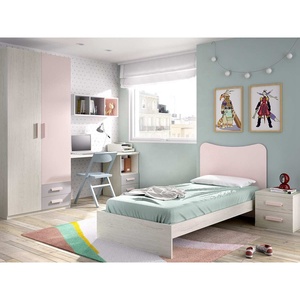 Ensemble complet pour <span class=keywords><strong>Chambre</strong></span> d'enfant, mobilier de couleur Macaron NOVA, 90x200cm, offre spéciale - Product Image 1