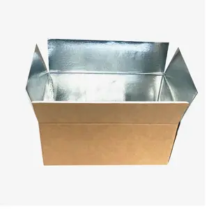 冷冻食品储存包装纸板铝箔保温盒海鲜肉饼比萨虾鸡鱼包装