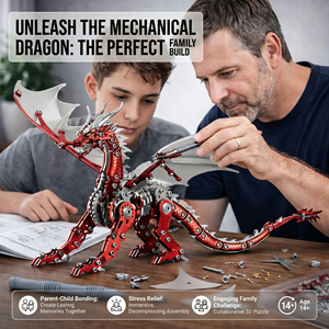 Kit <span class=keywords><strong>de</strong></span> Modélisation <span class=keywords><strong>de</strong></span> Pterosaure en Métal - Puzzle 3D en Acier Inoxydable pour Adultes - Art Bionique pour Décoration <span class=keywords><strong>de</strong></span> Bureau <span class=keywords><strong>et</strong></span> Cadeau <span class=keywords><strong>de</strong></span> Soulagement du Stress - Product Image 2