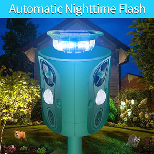 Dierlijke Repeller Ultrasone Zonne-Elektrische Abs 360 Bewegingssensor Herten Afschrikwekkend Knipperlicht Weert Honden Katten Stinkdieren - Product Image 6