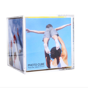 Cadre Photo en <span class=keywords><strong>Cube</strong></span> <span class=keywords><strong>pour</strong></span> 6 <span class=keywords><strong>Photos</strong></span>, <span class=keywords><strong>pour</strong></span> bureau, 3.5x3.5 pouces, nouveau modèle - Product Image 5