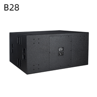 Caisse de subwoofer passive professionnelle B28 double 18 pouces 1600W pour performances sur scène en extérieur, haut-parleur de basses