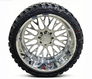 Nuove Ruote di Ricambio <span class=keywords><strong>per</strong></span> <span class=keywords><strong>Camion</strong></span> in Lega di Alluminio Forgiato Lucido a Canale Profondo 22x10 22x12 24x14 26x12 28x12 28x14 28x16 20mm 25mm FSB - Product Image 2