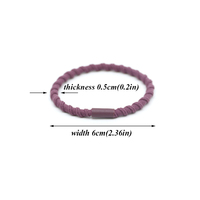 Vente en gros logo personnalisé cheveux cravate bracelet spirale rétro tissé à la main boho élastique cheveux cravates pour les filles