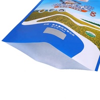Sac en PE imprimé pour aliments, sac à riz de 1 kg, 2 kg, 5 kg, sac d'emballage en plastique PP pour riz avec poignée, fabriqué en Chine