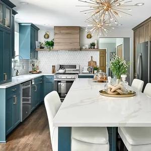 סגנון מודרני מחיר זול עיצוב לבן מודרני בצורת ארון מטבח רגיל קטן - Product Image 4