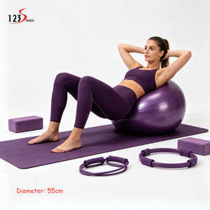 <span class=keywords><strong>Pelota</strong></span> Inflable Antiexplosión de PVC Ecológico de 55 cm, Color Morado Intenso, <span class=keywords><strong>Precio</strong></span> de Fábrica, <span class=keywords><strong>para</strong></span> Equilibrio, Embarazo y Fisioterapia - Product Image 1