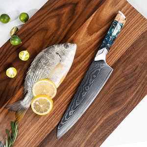 FINDKING Cuchillo de <span class=keywords><strong>Chef</strong></span> de 8 Pulgadas, Cuchillo Afilado de Acero Damasco de 67 Capas, Cuchillo Japonés Afilado a Mano Auténtico - Product Image 2