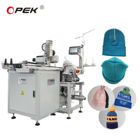 Machine à coudre industrielle à grande vitesse à aiguille simple et à lit plat programmable Opek-300HS pour chapeaux tricotés