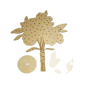 Wooden Jewelry Display Rack 20cm Tall Desktop <b>Tree</b> Style With Base For Earrings And <b>Necklaces</b> Modern Simple Design - Product Image 5