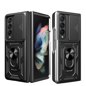 เคสพับสำหรับ Samsung Galaxy Z 5พับได้4ชิ้นพร้อมฝาปิดเลนส์กล้องสไลด์และบานพับเคสโทรศัพท์ขาตั้งแม่เหล็ก - Product Image 2