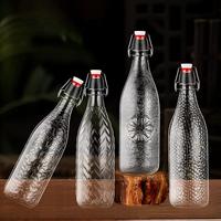 Botella de Vidrio para Cerveza de 330 ml, 11 oz, 500 ml, 32 oz, con Tapa Abatible, Botella de Vidrio para Bebidas, para Elaboración Casera de Cerveza y Agua
