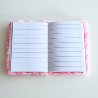 Bloc-notes personnalisé avec coque en peluche au design mignon, impression couleur intégrale, pages intérieures de haute qualité, adapté aux cadeaux d'apprentissage