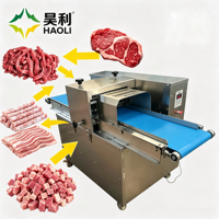 Machine à découper la viande commerciale, trancheuse à poisson et à bœuf, hachoir à poitrine de poulet, acier inoxydable de qualité alimentaire, automatique, haute efficacité, nouvelle