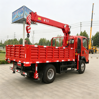 Nouvelle grue montée sur camion de 4 tonnes, fabricant direct, télécommande sans fil, grue hydraulique compacte