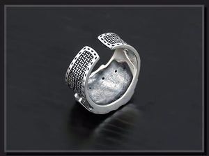 Anelli di Poker Punk 925 Sterling per le donne degli uomini divertente <span class=keywords><strong>Goth</strong></span> Hip Hop carta anello da dito di moda coppia carte anello aperto gioielli regalo - Product Image 6