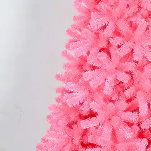 Weeding Decorations Pink Christmas Tree Luxury Pvc 7.5ft Christmas Tree Ornaments <b>Stocking</b> Colorful Decorated <b>Xmas</b> Tree - Product Image 3