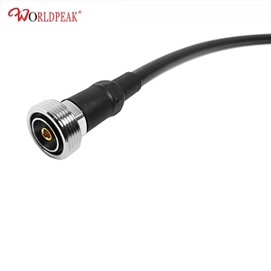 كابل توصيل رغوي 1/2 بوصة UHF PL-259 ذكر إلى DIN ذكر 7/16، كابل خارجي، تجميعة كابل صلب من البولي إيثيلين سوبرفلكس 1/2 بوصة - Product Image 2