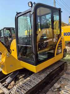 Mini pelleteuse sur chenilles Komatsu PC56 d'occasion fabriquée au Japon avec moteur, moteur, boîte de vitesses, pompe à engrenages, roulement à bas prix - Product Image 3